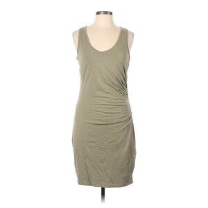 Athleta Light Olive Green Ruched Active Tank Dress Size Large Athleisure